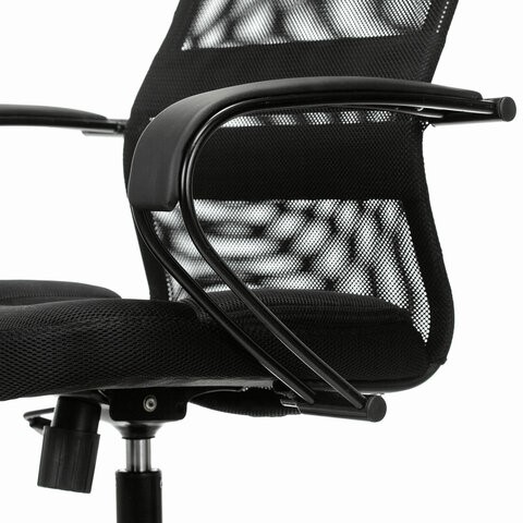 Кресло Brabix Premium Stalker EX-608 PL (ткань-сетка/кожзам, черное) 532090 в Нижнем Новгороде - изображение 8