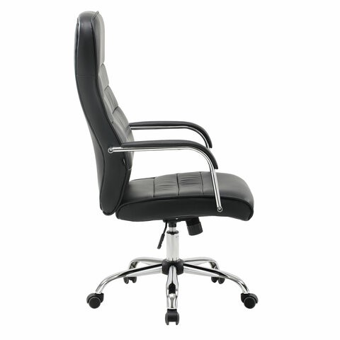 Офисное кресло Brabix Stark EX-547 (экокожа, хром, черное) 531948 в Нижнем Новгороде - изображение 1