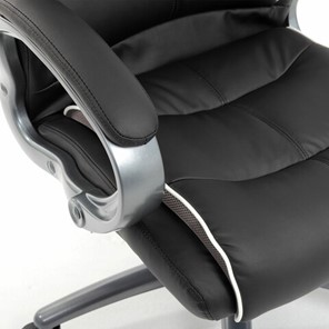 Офисное кресло Brabix Premium Strong HD-009 (экокожа черная, ткань серая) в Нижнем Новгороде - предосмотр 8
