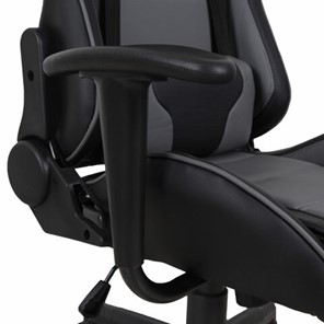 Компьютерное кресло Brabix GT Racer GM-100 (две подушки, экокожа, черное/серое) 531926 в Нижнем Новгороде - предосмотр 9