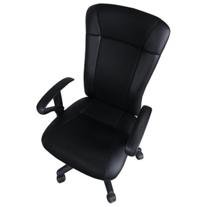 Офисное кресло Brabix Optima MG-370 (с подлокотниками, экокожа/ткань, черное) 531580 в Нижнем Новгороде - предосмотр 3