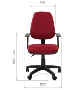 Кресло компьютерное CHAIRMAN 661 Ткань стандарт 15-11 красная в Нижнем Новгороде - предосмотр 1