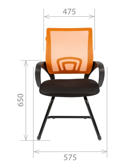 Компьютерное кресло CHAIRMAN 696V, цвет оранжевый в Нижнем Новгороде - изображение 1