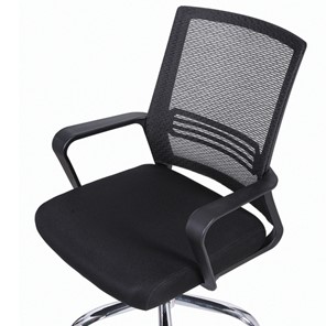 Компьютерное кресло Brabix Daily MG-317 (с подлокотниками, хром, черное) 531833 в Нижнем Новгороде - предосмотр 5