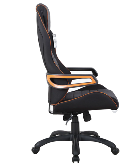 Компьютерное кресло Brabix Techno Pro GM-003 (ткань, черное/серое, вставки оранжевые) в Нижнем Новгороде - изображение 2