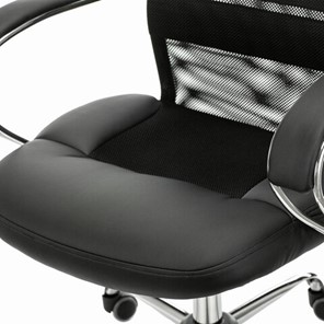 Кресло компьютерное Brabix Premium Stalker EX-608 CH (хром, ткань-сетка/кожзам, черное) в Нижнем Новгороде - предосмотр 5