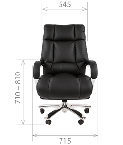 Компьютерное кресло CHAIRMAN 405 черное нат.кожа/экокожа в Нижнем Новгороде - предосмотр 3
