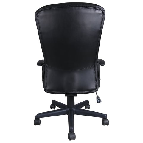 Офисное кресло Brabix Optima MG-370 (с подлокотниками, экокожа/ткань, черное) 531580 в Нижнем Новгороде - изображение 2