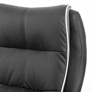 Офисное кресло Brabix Premium Strong HD-009 (экокожа черная, ткань серая) в Нижнем Новгороде - предосмотр 5