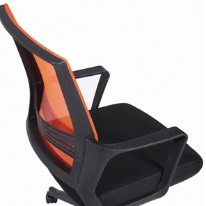 Кресло компьютерное Brabix Balance MG-320 (с подлокотниками, комбинированное черное/оранжевое) в Нижнем Новгороде - предосмотр 7