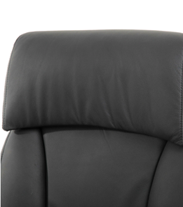 Офисное кресло из натуральной кожи BRABIX PREMIUM "Phaeton EX-502", хром, черное, 530882 в Нижнем Новгороде - предосмотр 5