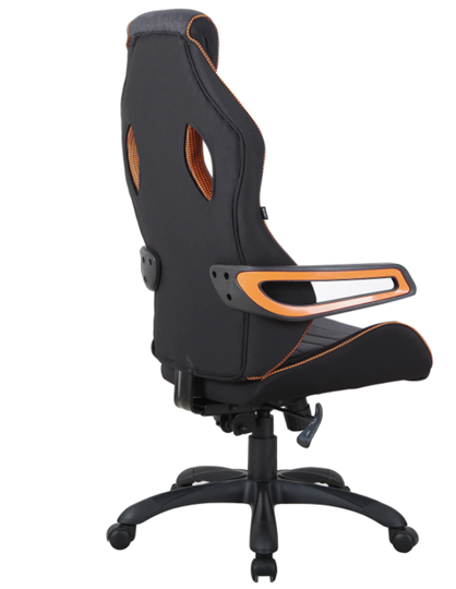 Компьютерное кресло Brabix Techno Pro GM-003 (ткань, черное/серое, вставки оранжевые) в Нижнем Новгороде - изображение 3
