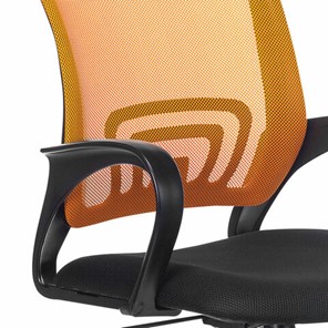 Кресло офисное Brabix Fly MG-396 (с подлокотниками, сетка, оранжевое/черное) в Нижнем Новгороде - предосмотр 4