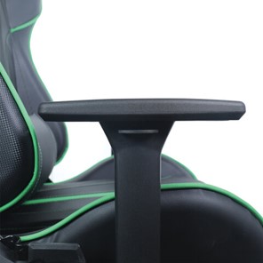 Кресло компьютерное Brabix GT Carbon GM-120 (две подушки, экокожа, черное/зеленое) в Нижнем Новгороде - предосмотр 10