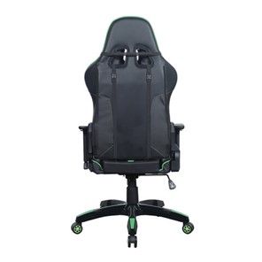 Кресло компьютерное Brabix GT Carbon GM-120 (две подушки, экокожа, черное/зеленое) в Нижнем Новгороде - предосмотр 3