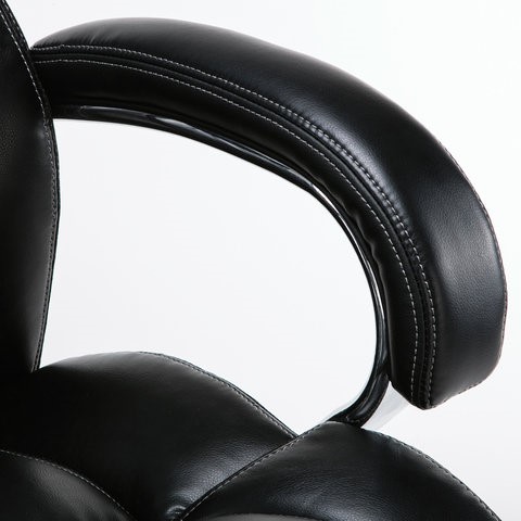 Кресло Brabix Premium Status HD-003 (рециклированная кожа, хром, черное) 531821 в Нижнем Новгороде - изображение 8