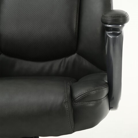 Кресло Brabix Premium Favorite EX-577 (пружинный блок, рециклированная кожа, серое) 531935 в Нижнем Новгороде - изображение 11