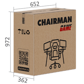 Игровое кресло CHAIRMAN GAME 35 с выдвижной подставкой для ног Ткань черная / Ткань оранжевая в Нижнем Новгороде - предосмотр 7