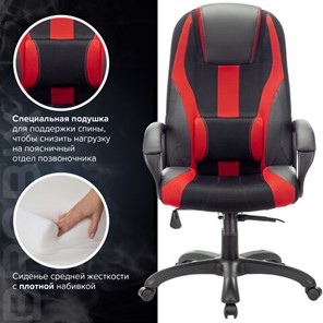 Компьютерное кресло Brabix Premium Rapid GM-102 (экокожа/ткань, черное/красное) 532107 в Нижнем Новгороде - предосмотр 5