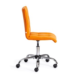 Кресло компьютерное ZERO флок, оранжевый, арт.13499 в Нижнем Новгороде - предосмотр 1