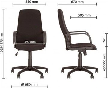 Кресло для офиса DIPLOMAT (PL64) ткань CAGLIARI C38 в Нижнем Новгороде - предосмотр 2