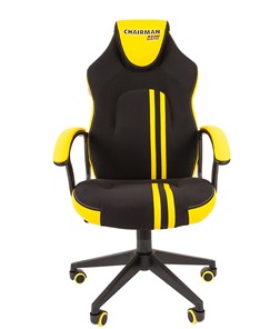 Кресло игровое CHAIRMAN GAME 26  Экокожа - Ткань стандарт. Черный/желтый в Нижнем Новгороде - предосмотр 2