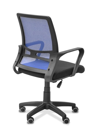 Офисное кресло для сотрудника Акцент, сетка YM/ткань TW / синяя/черная в Нижнем Новгороде - изображение 5