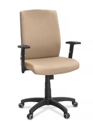 Офисное кресло для руководителя Alfa A/MK/1D, ткань Bahama / бежевая в Нижнем Новгороде - изображение