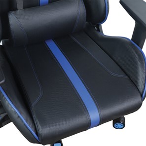 Кресло BRABIX "GT Carbon GM-120", две подушки, экокожа, черное/синее, 531930 в Нижнем Новгороде - предосмотр 10