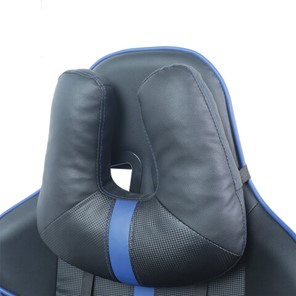 Кресло BRABIX "GT Carbon GM-120", две подушки, экокожа, черное/синее, 531930 в Нижнем Новгороде - предосмотр 8