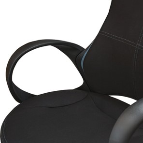 Кресло офисное Brabix Premium Force EX-516 (ткань, черное/вставки синие) 531572 в Нижнем Новгороде - предосмотр 6
