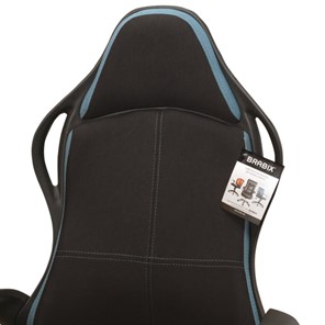 Кресло офисное Brabix Premium Force EX-516 (ткань, черное/вставки синие) 531572 в Нижнем Новгороде - предосмотр 8
