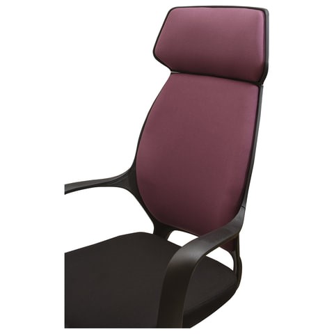 Кресло компьютерное Brabix Premium Galaxy EX-519 (ткань, черное/терракотовое) 531570 в Нижнем Новгороде - изображение 8
