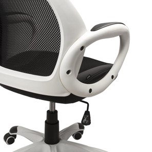 Офисное кресло Brabix Premium Genesis EX-517 (пластик белый, ткань/экокожа/сетка черная) 531573 в Нижнем Новгороде - предосмотр 5