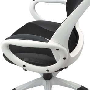 Офисное кресло Brabix Premium Genesis EX-517 (пластик белый, ткань/экокожа/сетка черная) 531573 в Нижнем Новгороде - предосмотр 6