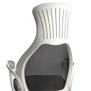 Офисное кресло Brabix Premium Genesis EX-517 (пластик белый, ткань/экокожа/сетка черная) 531573 в Нижнем Новгороде - предосмотр 7