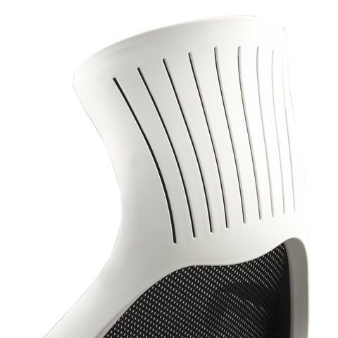 Офисное кресло Brabix Premium Genesis EX-517 (пластик белый, ткань/экокожа/сетка черная) 531573 в Нижнем Новгороде - изображение 8