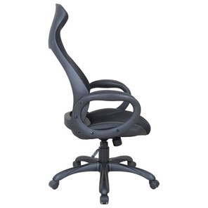 Кресло компьютерное Brabix Premium Genesis EX-517 (пластик черный, ткань/экокожа/сетка черная)   531574 в Нижнем Новгороде - предосмотр 2
