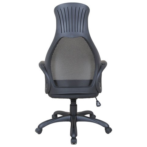 Кресло компьютерное Brabix Premium Genesis EX-517 (пластик черный, ткань/экокожа/сетка черная)   531574 в Нижнем Новгороде - изображение 4