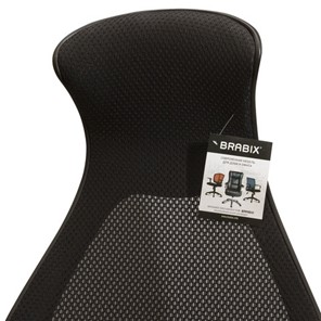 Кресло компьютерное Brabix Premium Genesis EX-517 (пластик черный, ткань/экокожа/сетка черная)   531574 в Нижнем Новгороде - предосмотр 9