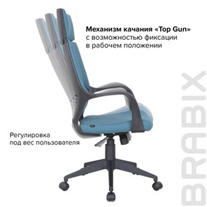 Кресло офисное Brabix Premium Prime EX-515 (ткань, голубое) 531568 в Нижнем Новгороде - предосмотр 12