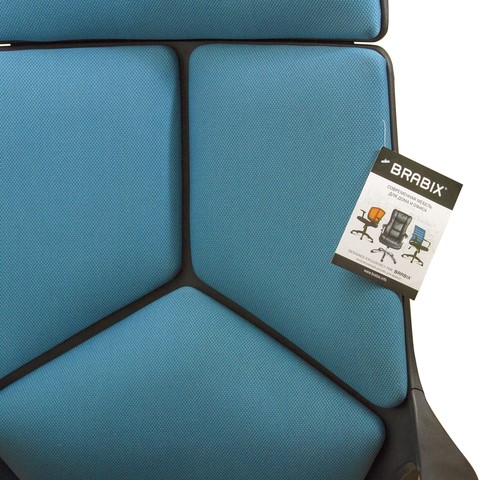 Кресло офисное Brabix Premium Prime EX-515 (ткань, голубое) 531568 в Нижнем Новгороде - изображение 6