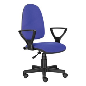 Офисное кресло Brabix Prestige Ergo MG-311 (регулируемая эргономичная спинка, ткань, черно-синее) 531876 в Нижнем Новгороде