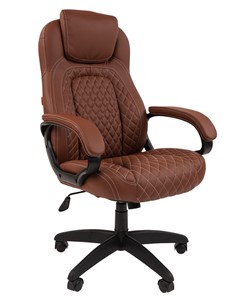 Кресло офисное CHAIRMAN 432, экокожа, цвет коричневый в Нижнем Новгороде - предосмотр 1