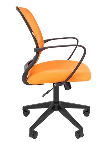 Кресло офисное CHAIRMAN 698 black TW, ткань, цвет оранжевый в Нижнем Новгороде - изображение 2