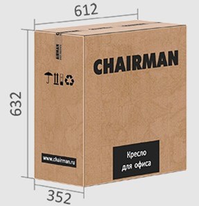 Кресло офисное CHAIRMAN 698 black TW, ткань, цвет оранжевый в Нижнем Новгороде - предосмотр 5