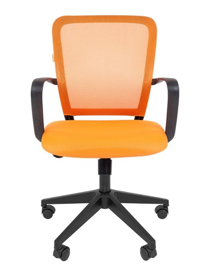 Кресло офисное CHAIRMAN 698 black TW, ткань, цвет оранжевый в Нижнем Новгороде - изображение 1