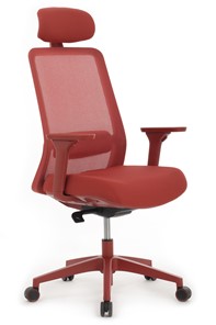 Офисное кресло Design WORK W-218C, Красный пластик/Красная сетка в Нижнем Новгороде