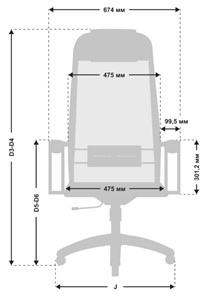Офисное кресло МЕТТА B 1m 5/K116, Основание 17833 светло-коричневый в Нижнем Новгороде - предосмотр 2