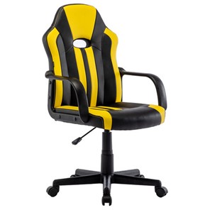 Офисное кресло RABIX "Stripe GM-202", экокожа, черное/желтое, 532510 в Нижнем Новгороде - предосмотр